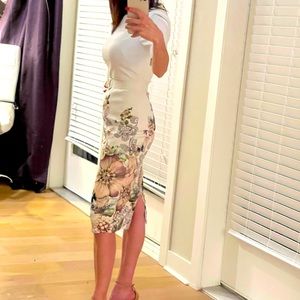 Ted Baker London diamonds & butterflies midi dress